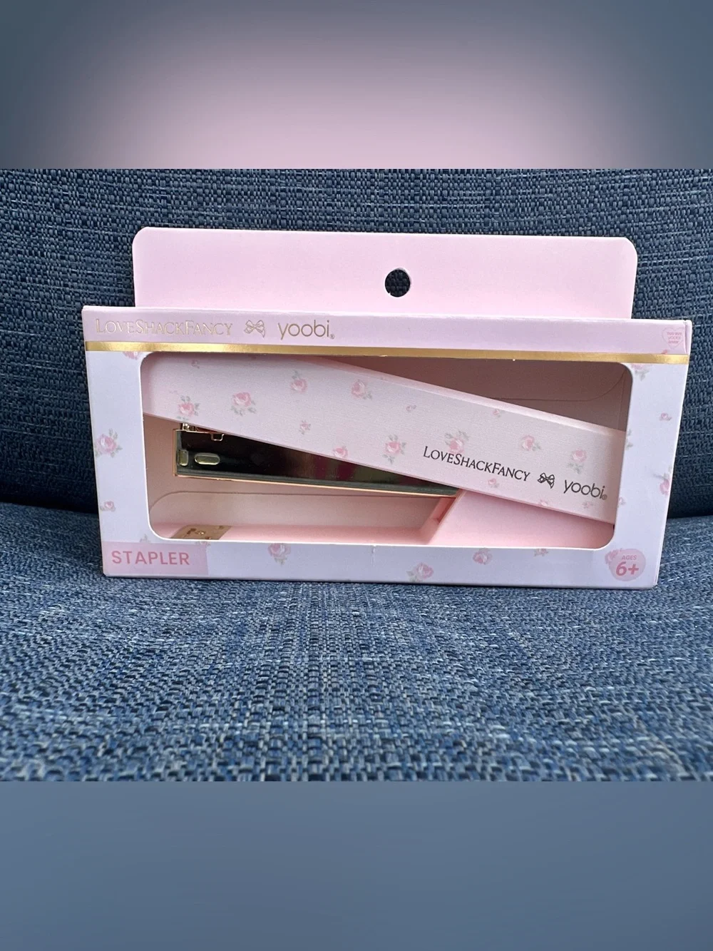 LoveShackFancy Pink Floral Stapler by yoobi